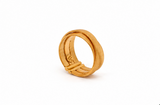 21K Gold Ring With interlocking Design