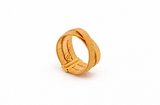 21K Gold Ring With interlocking Design