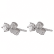 18K Gold Earrings with Simple Elegant Diamond Stone