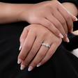 18K Gold Ring with Shiny Center Stone