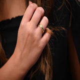 18K Gold Ring with Elegant Modern Design