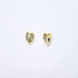 18K Gold Sincere Heart Earrings