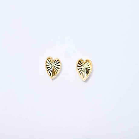 18K Gold Sincere Heart Earrings