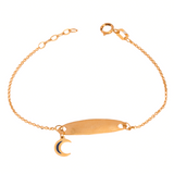18K Gold Crescent of Blessings Bracelet
