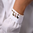 18K GoldKids Bracelet with Colorful Bows