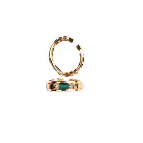 18K Gold Ring with Architectural Design