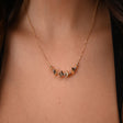 18K Gold Necklace with Antique Cubes