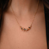 18K Gold Necklace with Antique Cubes
