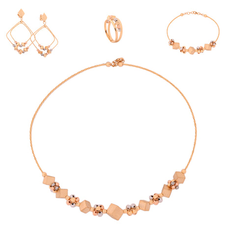 18K Gold Set with Antique Stones