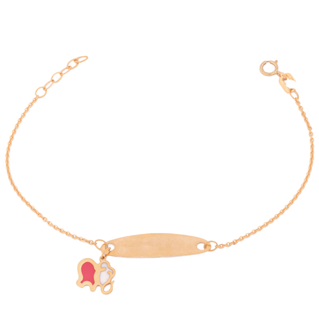 18K GoldKids Bracelet Happy Elephant