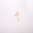 18K Gold Shining Pins Earrings