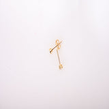 18K Gold Shining Pins Earrings