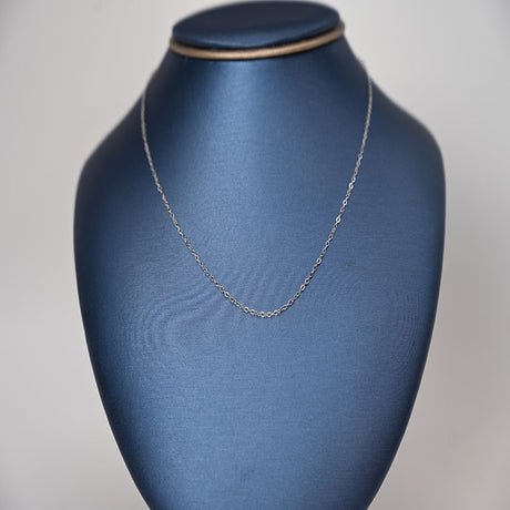 18K GoldWhite Gold Necklace Simplicity