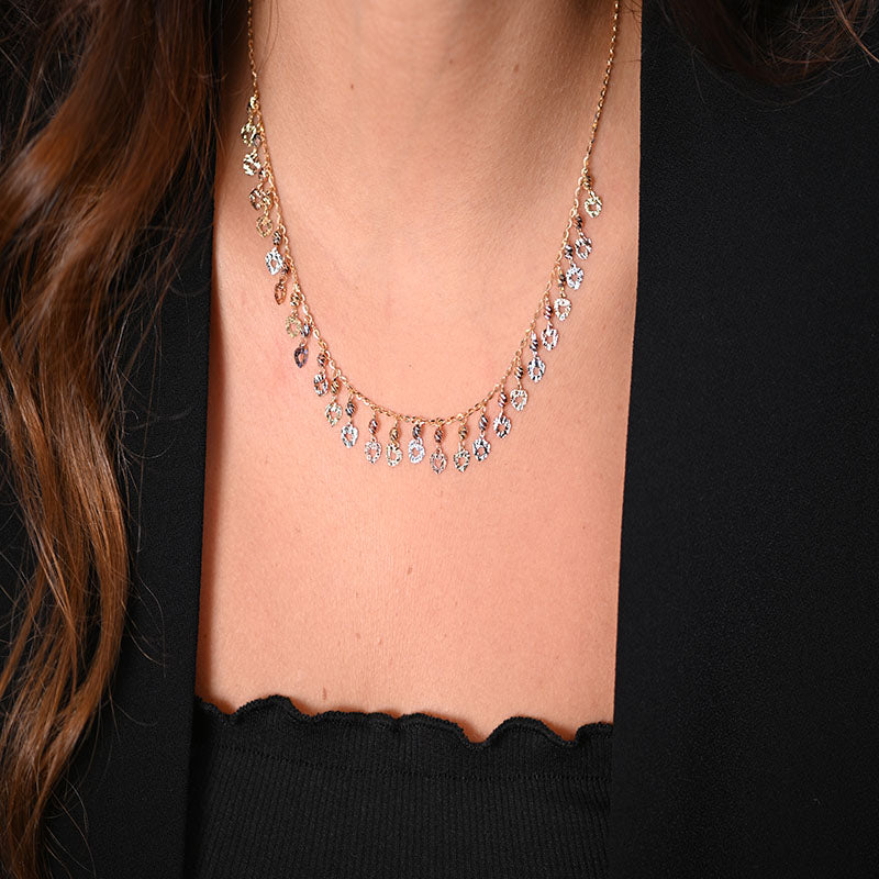 18K Gold Necklace Address of Love