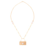18K Gold Necklace Happiness Bag