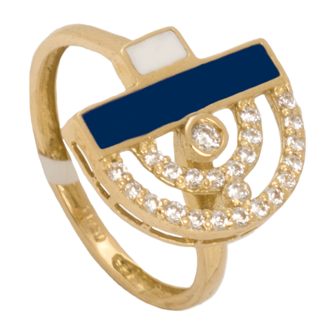18K Gold Ring Shamsa