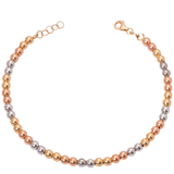 18K Gold Bracelet Symmetrical Balls