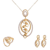18 karat gold set with exceptionally brilliant stones