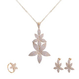 18k Gold Set Shimmering with Luminous Stones