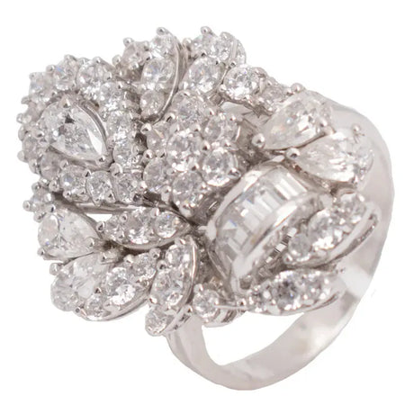 18K Gold Adele Ring with Shiny Stones