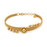 أسورة ذهب عيار 21 بتصميم دائري