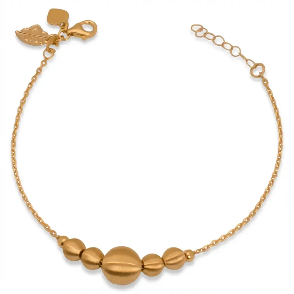 21-karat gold bracelet with five circles