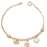 18K Bracelet with Assorted Shape Design