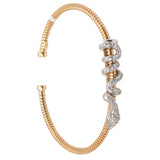 18K Bracelet with Elegant Twisted Snake Design