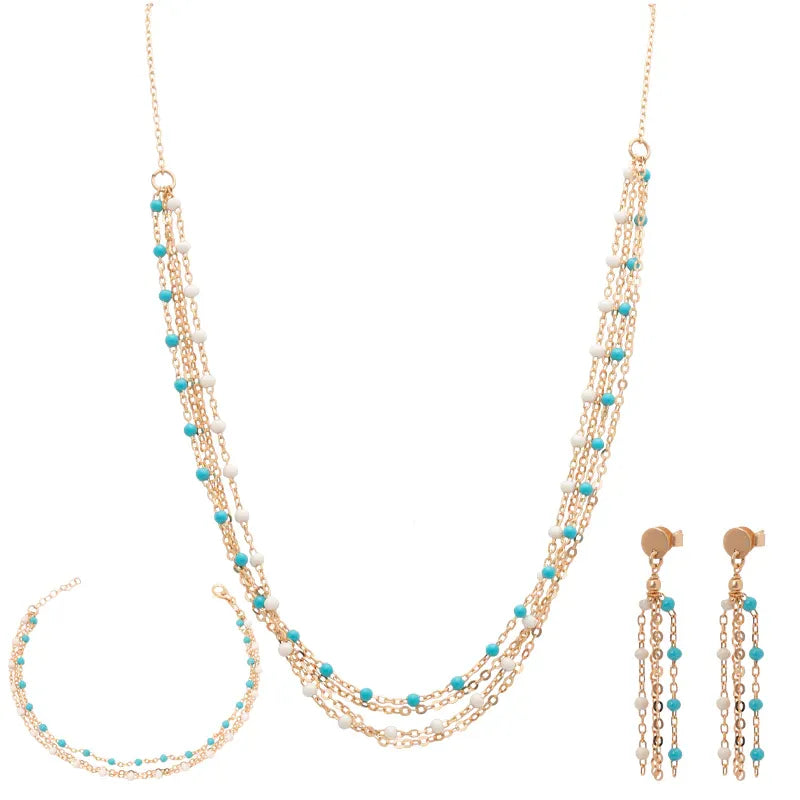 Half-set 18K gold, "Lucky" design, with shiny stones