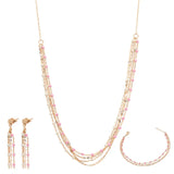 Half set of 18K gold, "Art Throne" design, with glittering stones.