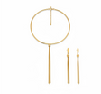 18 karat gold half set, "Al-Thuraya" design, with a dangling chain.