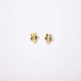 18K Gold Earrings with Happy Morning Design