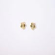 18K Gold Earrings with Good Morning Design