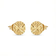 18K Gold Ornate Earrings