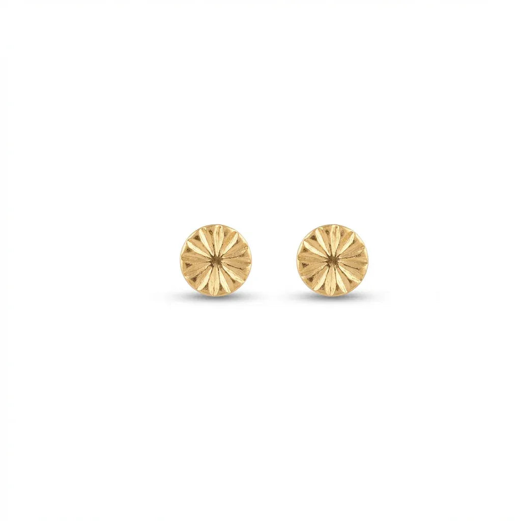18K Gold Earrings with Classic Design