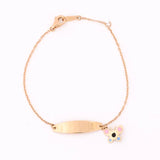 18K Gold Bracelet with Butterfly Design