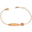 18K Gold Bluebell Flower Bracelet