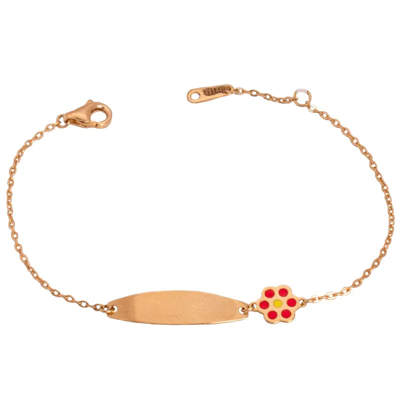 18K Gold Bluebell Flower Bracelet