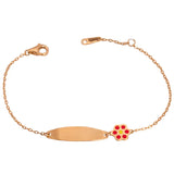 18K Gold Bluebell Flower Bracelet