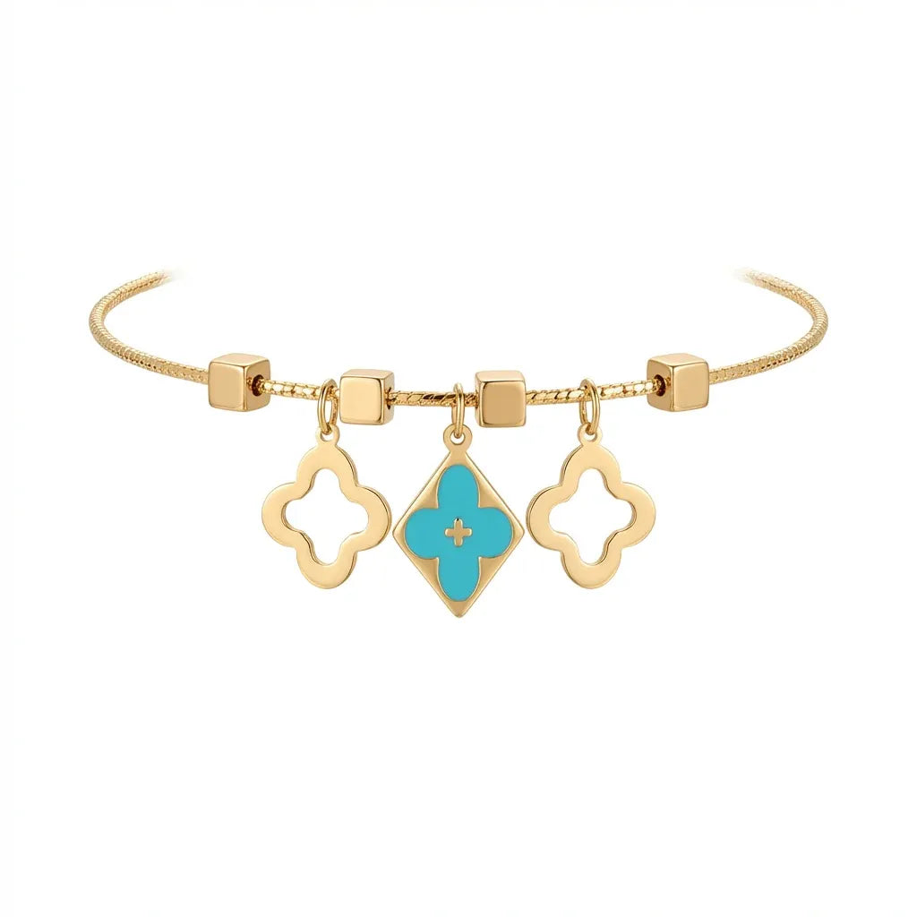 18K Gold Kids Bracelet with Delicate Design