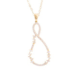 18K Gold Infinity Pendant