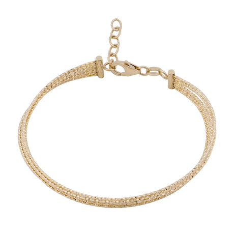 أسورة عيار 18 بتصميم طبقات