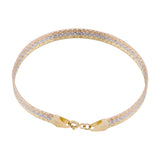 18K Gold Bracelet with Colorful Ornate Design