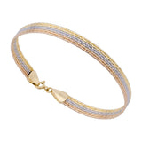 18K Gold Bracelet with Colorful Ornate Design