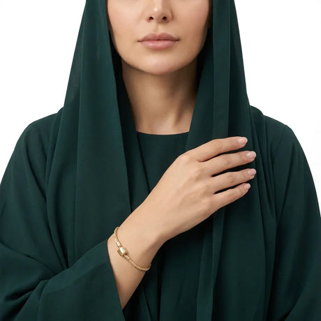 أسورة  ذهب عيار 18 بتصميم مضفر