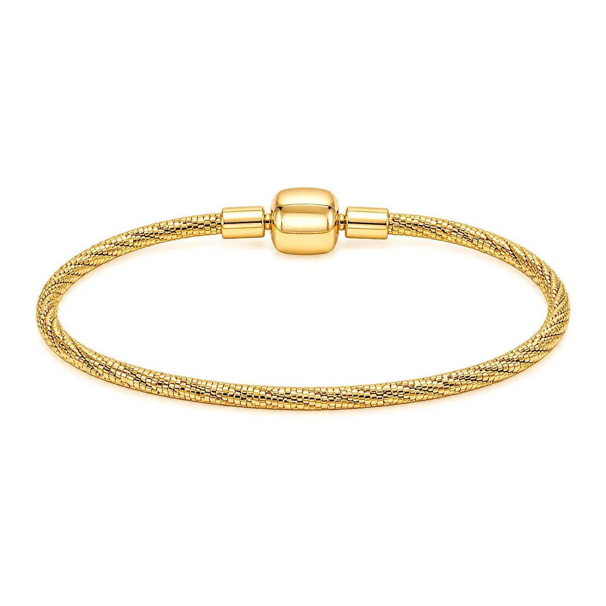 18K Gold Bracelet Classic Braided Design