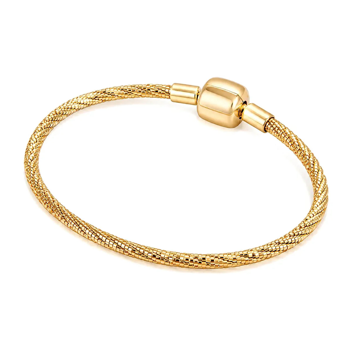 18K Gold Bracelet Classic Braided Design