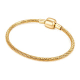 18K Gold Bracelet Classic Braided Design