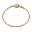 18K Gold Chain Bracelet with Slim Braided Design