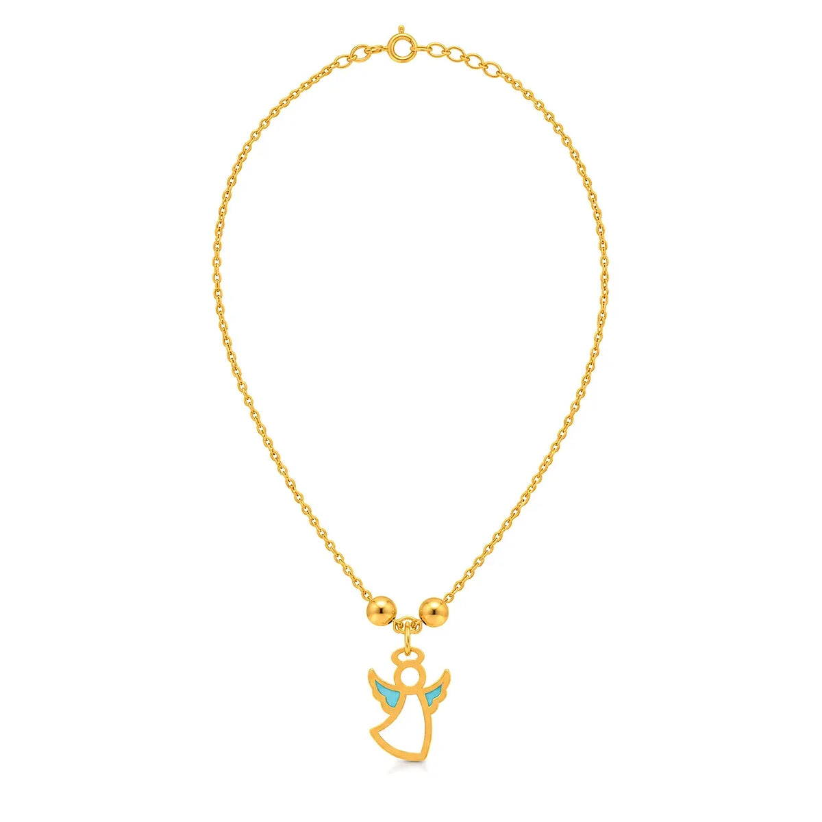 18K Gold Kids Set with Coloured pendant